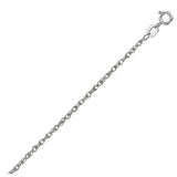 14k White Gold Machine Rope Chain (1.20 mm) thumbnail 1