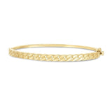 14k Yellow Gold High Polish Cuban Chain Link Bangle (4.60 mm) thumbnail 2