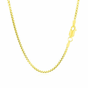 14k Yellow Gold Round Box Chain (1.8 mm)