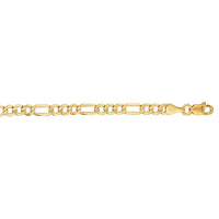 14k Yellow Gold Lite Figaro Chain (3.70 mm)
