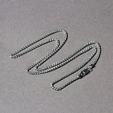 Load image into Gallery viewer, 14k White Gold Round Wheat Chain (1.5 mm)