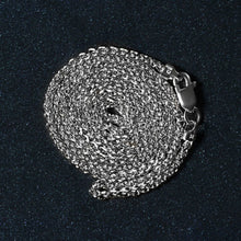 Load image into Gallery viewer, 14k White Gold Round Wheat Chain (1.5 mm)