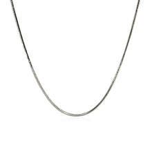 Load image into Gallery viewer, Rhodium Plated Sterling Silver Snake Style Chain (1.20 mm)