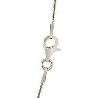 Rhodium Plated Sterling Silver Snake Style Chain (1.20 mm)