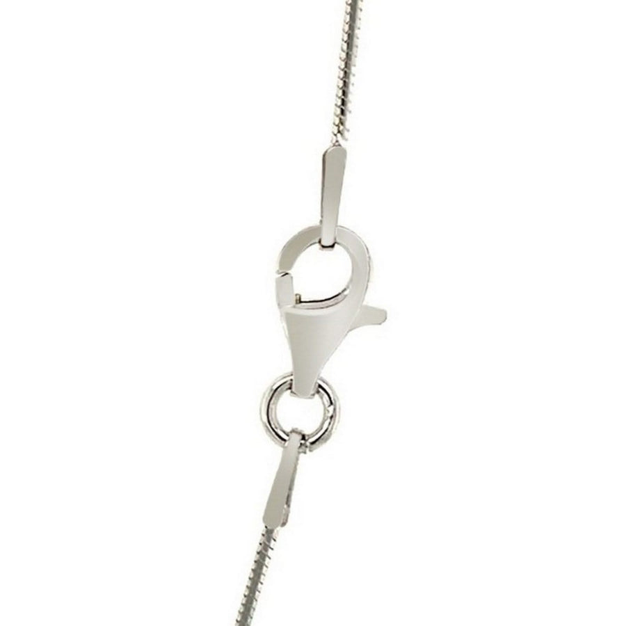 Rhodium Plated Sterling Silver Snake Style Chain (1.20 mm)