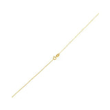 14K yellow gold cable chain with fine 0.97 mm interlocking round links thumbnail 1