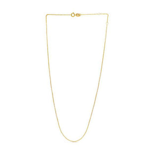 Adjustable Cable Chain in 14k Yellow Gold (0.97 mm)