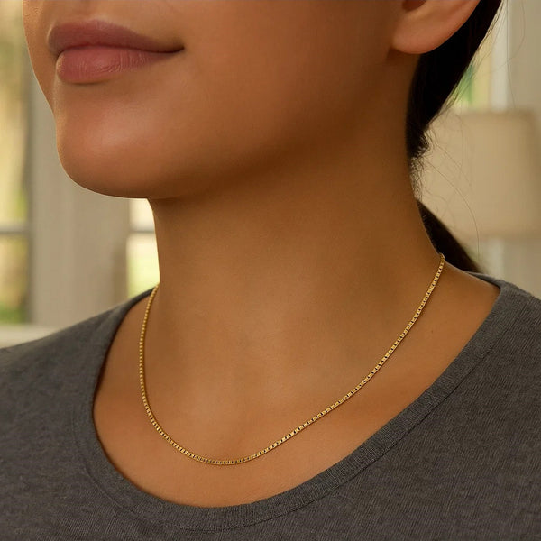 14k Yellow Gold Classic Box Chain (0.60 mm)