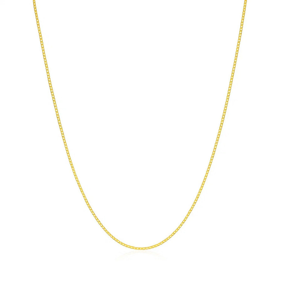 14k Yellow Gold Classic Box Chain (0.60 mm)