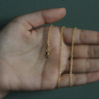 14k Yellow Gold Forsantina Lite Cable Link Chain (1.80 mm)