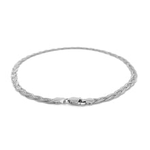 Load image into Gallery viewer, 14k White Gold Braided Bracelet  (3.50 mm)