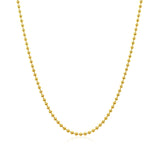 18k Yellow Gold Bead Chain 1.5mm (1.50 mm) thumbnail 2