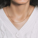 18k Yellow Gold Bead Chain 1.5mm (1.50 mm) thumbnail 9