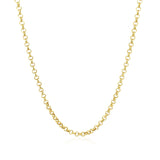 14k Yellow Gold Rolo Chain (2.50 mm) thumbnail 2