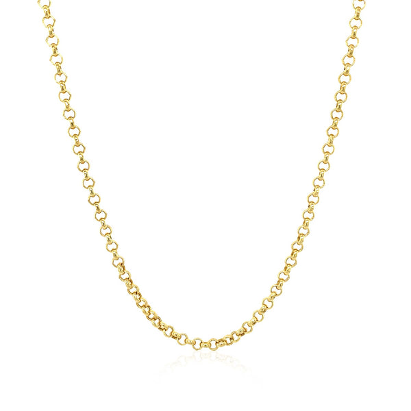 14k Yellow Gold Rolo Chain (2.5 mm)