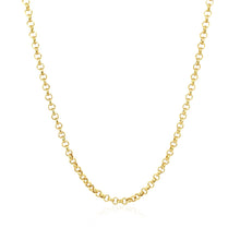 Load image into Gallery viewer, 14k Yellow Gold Rolo Chain (2.5 mm)