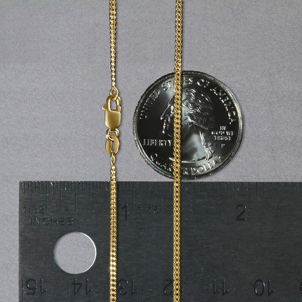 14k Yellow Gold Gourmette Chain (1.40 mm)