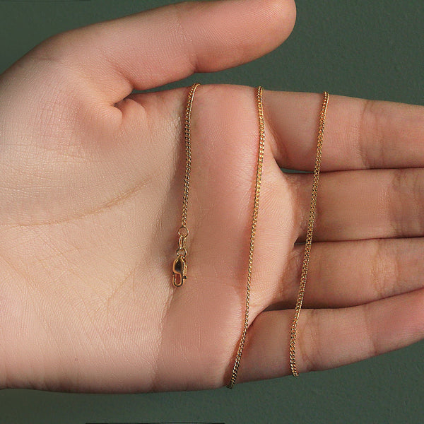 14k Yellow Gold Gourmette Chain (1.40 mm)