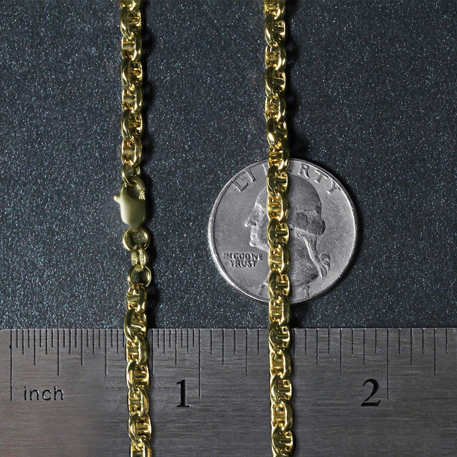 14k Yellow Gold Anchor Chain (4.50 mm)