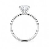 1 Carat Cushion Lab Grown IGI G/VS1 Diamond Solitaire Ring in 10K White Gold thumbnail 4