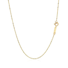 Load image into Gallery viewer, 10k Yellow Gold Singapore Chain 0.8mm (0.80 mm)