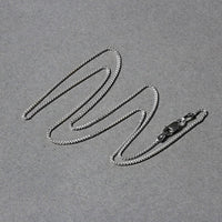 14k White Gold Round Wheat Chain (1.00 mm)
