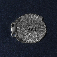 14k White Gold Round Wheat Chain (1.00 mm)