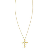 14K yellow gold cable chain necklace with closed oval links thumbnail 1