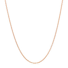 Load image into Gallery viewer, 14k Rose Gold Oval Cable Link Chain (0.97 mm)