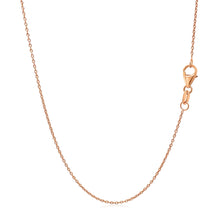 Load image into Gallery viewer, 14k Rose Gold Oval Cable Link Chain (0.97 mm)