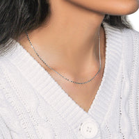 14k White Gold Lumina Pendant Chain (1.00 mm)