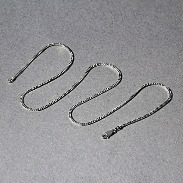 14k White Gold Franco Chain (1.20 mm)