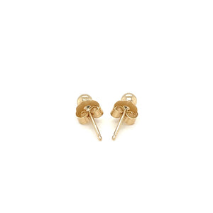 14k Yellow Gold Polished Round Stud Earrings(3mm)