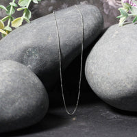 14k White Gold Classic Box Chain (0.60 mm)