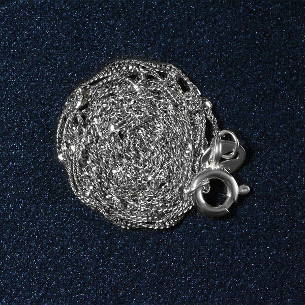 14k White Gold Singapore Chain (1.10 mm)