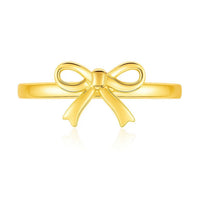 14k Yellow Gold Bow Ring
