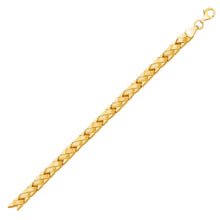 Load image into Gallery viewer, 14k Yellow Gold Fancy Basket Weave Line Bracelet (4.85 mm)