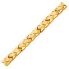 Load image into Gallery viewer, 14k Yellow Gold Fancy Basket Weave Line Bracelet (4.85 mm)