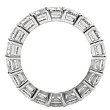 Emerald Cut Lab Grown Diamond Eternity Ring in 14k White Gold (8 cttw FG/VS2) thumbnail 3