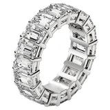 Emerald Cut Lab Grown Diamond Eternity Ring in 14k White Gold (8 cttw FG/VS2) thumbnail 4