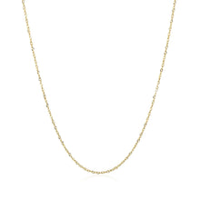 Load image into Gallery viewer, 14k Yellow Gold Singapore Chain 0.81 mm