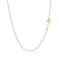 14k Yellow Gold Singapore Chain 0.81 mm