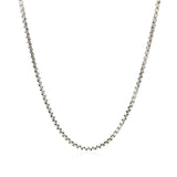 14k White Gold Round Box Chain (1.80 mm) thumbnail 2