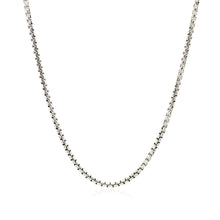 Load image into Gallery viewer, 14k White Gold Round Box Chain (1.80 mm)