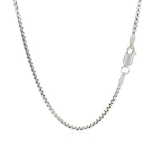 Load image into Gallery viewer, 14k White Gold Round Box Chain (1.80 mm)