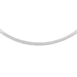 14K Yellow Gold And Silver Reversible Omega Chain Necklace (4.00 mm) thumbnail 2