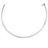 14K Yellow Gold And Silver Reversible Omega Chain Necklace (4.00 mm) thumbnail 8