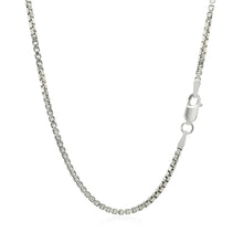 Load image into Gallery viewer, Sterling Silver Rhodium Plated Box Chain (1.80 mm)