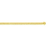 10k Yellow Gold Classic Miami Cuban Solid Bracelet (6.10 mm)