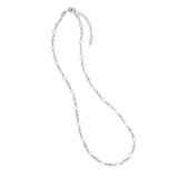 Sterling Silver Rhodium Plated Pearl Bead Bracelet thumbnail 3